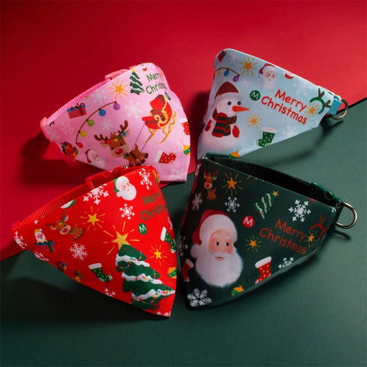 Festive Christmas Dog & Cat Bandana Collar