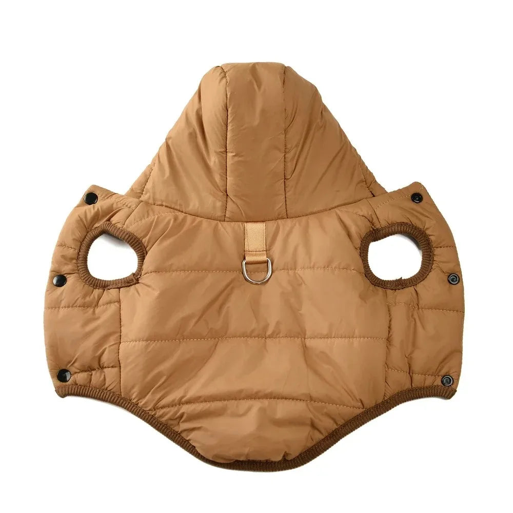 Cozy Fleece Dog Coat with Built-in Harness