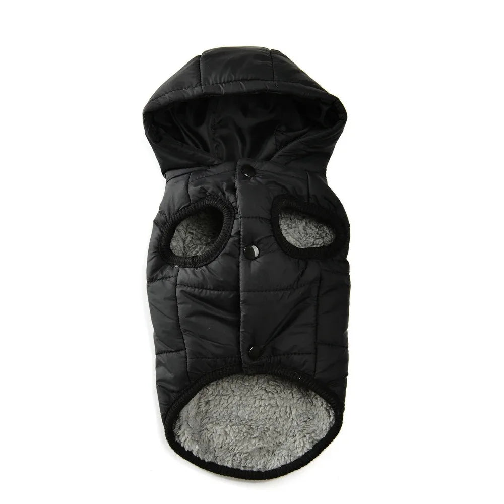 Cozy Fleece Dog Coat with Built-in Harness
